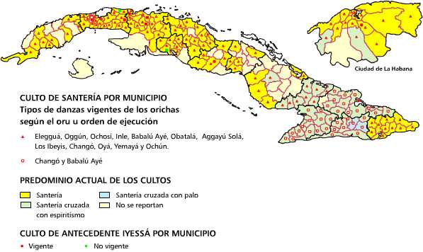 Danzas de antecedente lucumí (santería) e Iyessá