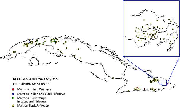 Runaway slave settlements in the 18th and 19th centuries