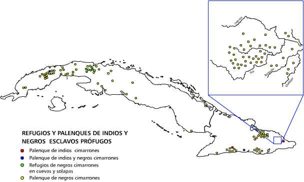 Asentamientos de esclavos prófugos. Siglos XVIII y XIX